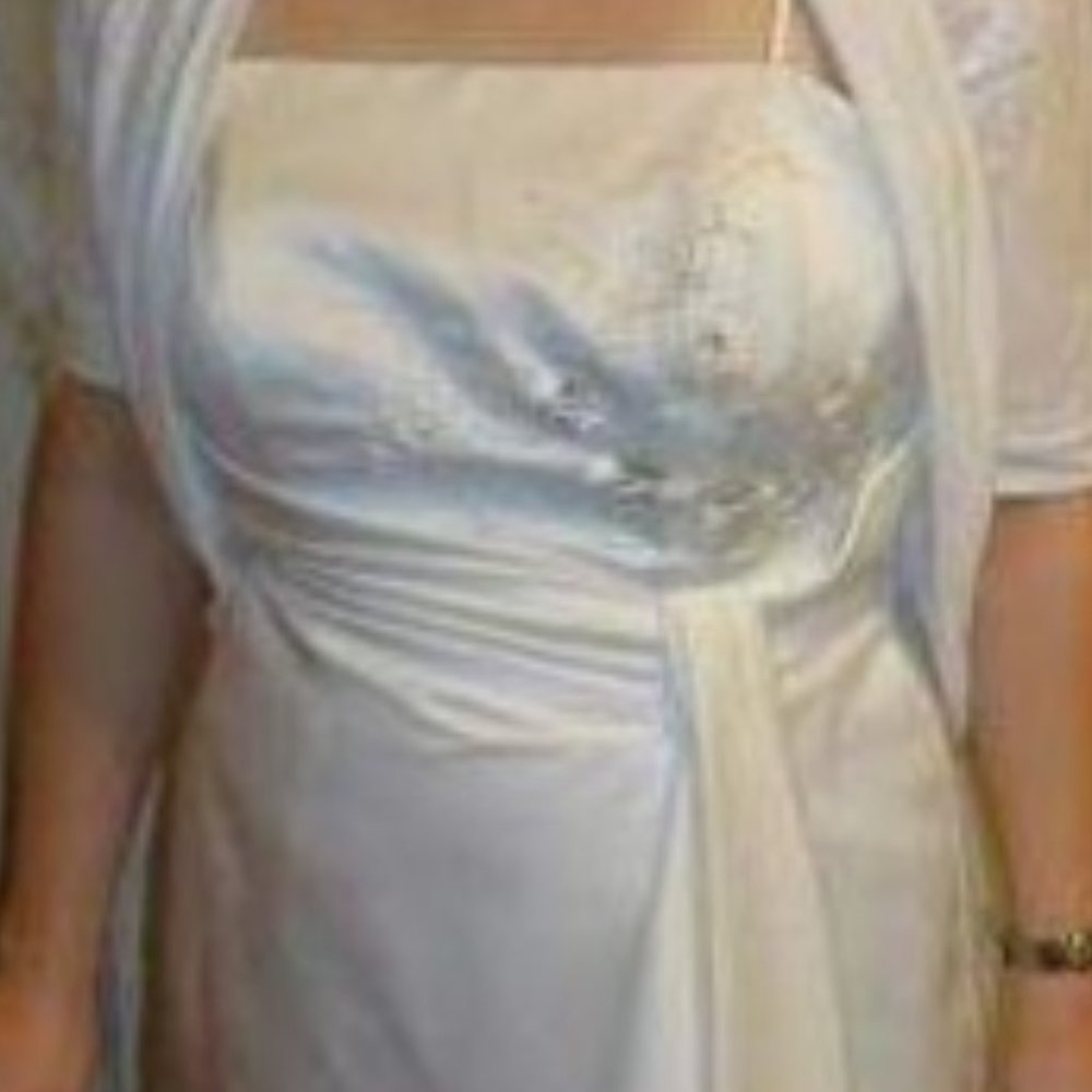 David's Bridal White Dress